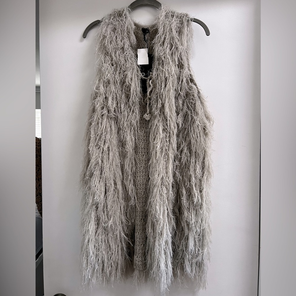 NWT Faux Fur Vest